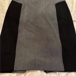 Express Gray and Black Pencil Skirt